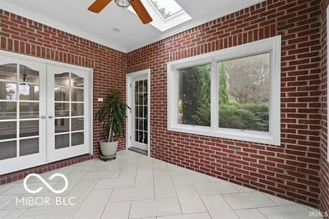 Outdoor living area at 7105 W Saint Andrews Avenue, Yorktown, IN
