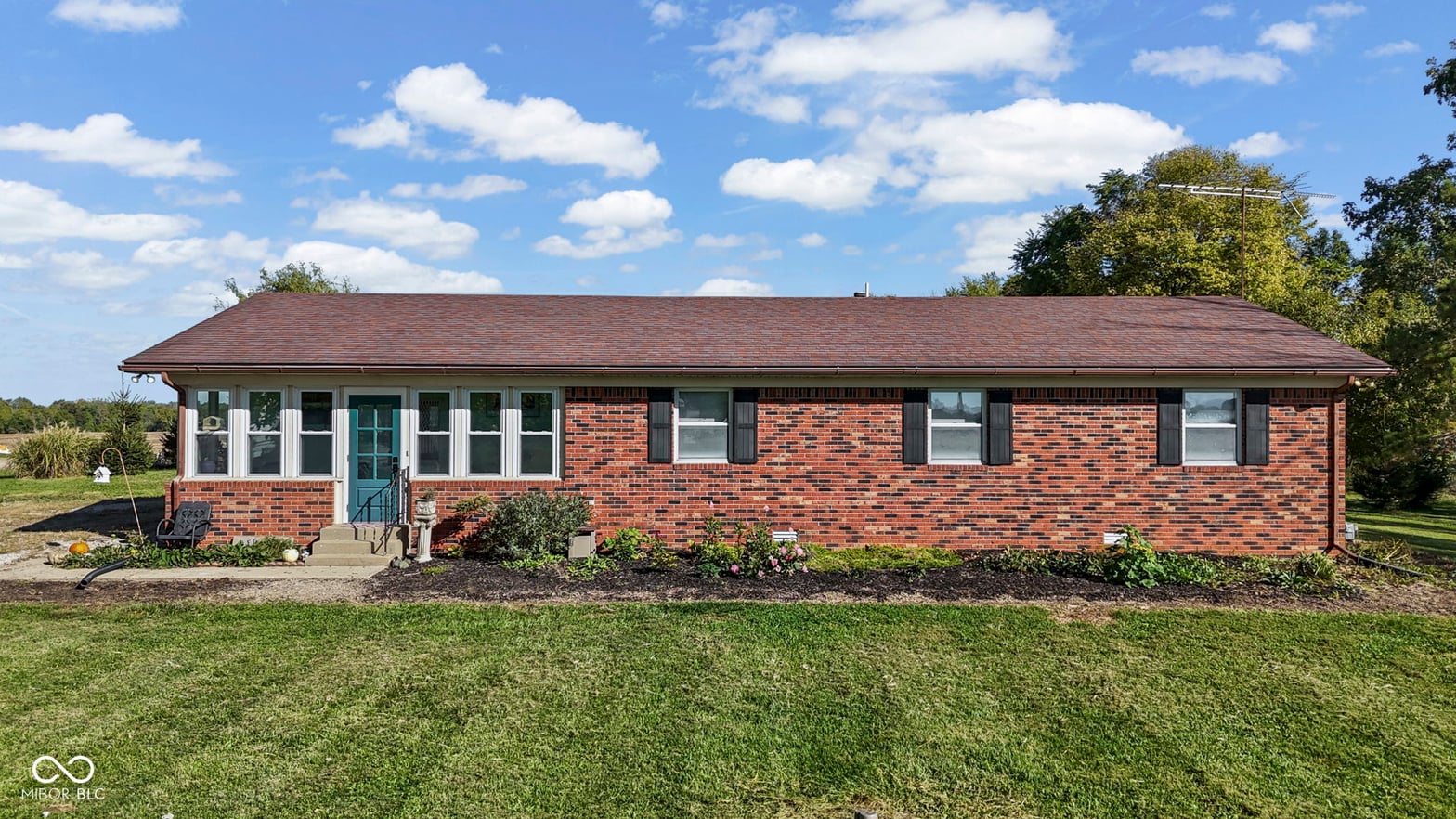 Front exterior at 6510 E Middletown Road, Waldron, IN