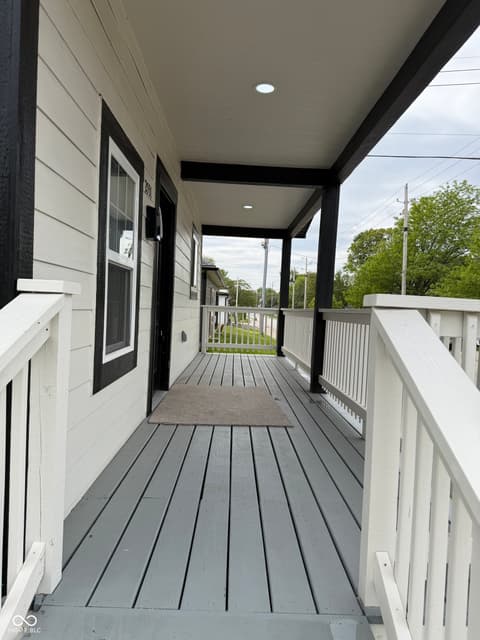 Outdoor living area at 977 W 26th Street, Indianapolis, IN