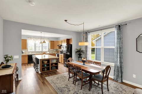 Dining room at 4585 Mimosa Drive, Plainfield, IN