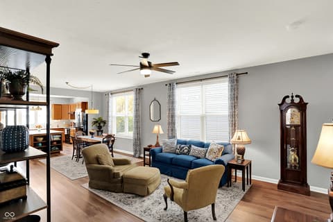 Living room at 4585 Mimosa Drive, Plainfield, IN