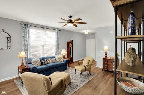 Living room at 4585 Mimosa Drive, Plainfield, IN