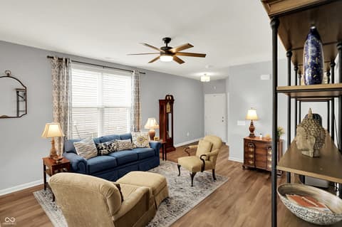Living room at 4585 Mimosa Drive, Plainfield, IN