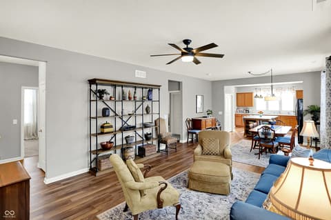 Living room at 4585 Mimosa Drive, Plainfield, IN
