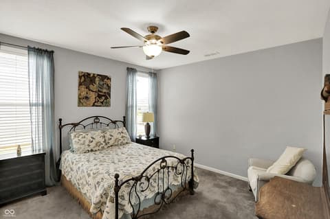 Primary bedroom at 4585 Mimosa Drive, Plainfield, IN