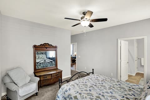 Primary bedroom at 4585 Mimosa Drive, Plainfield, IN