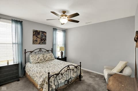 Primary bedroom at 4585 Mimosa Drive, Plainfield, IN