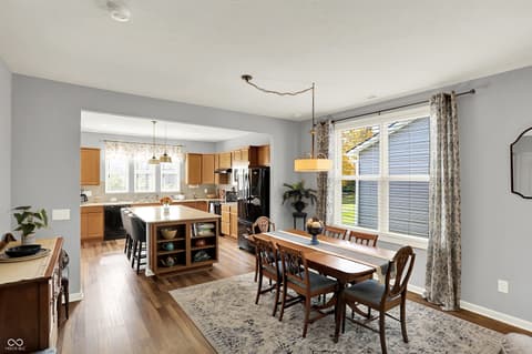 Dining room at 4585 Mimosa Drive, Plainfield, IN