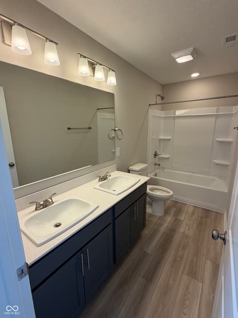 Bathroom at 1087 Lake Court, Shirley, IN