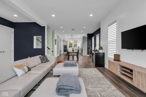 Living room at 1540 Central Avenue, Indianapolis, IN