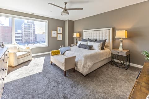 Primary bedroom at 333 Massachusetts Avenue, Indianapolis, IN