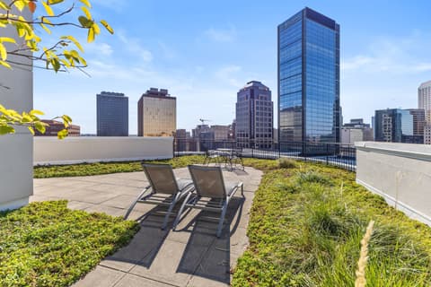 Outdoor living area at 333 Massachusetts Avenue, Indianapolis, IN