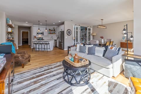 Living room at 333 Massachusetts Avenue, Indianapolis, IN
