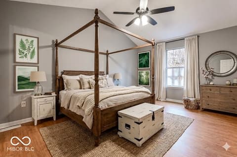 Primary bedroom at 6534 Miramar Court, Indianapolis, IN