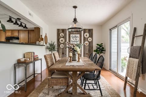 Dining room at 6534 Miramar Court, Indianapolis, IN