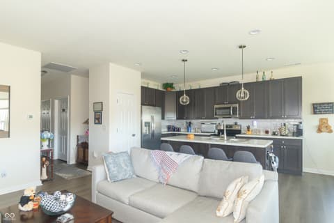 Living room at 4611 Bethel Cove Drive, Indianapolis, IN