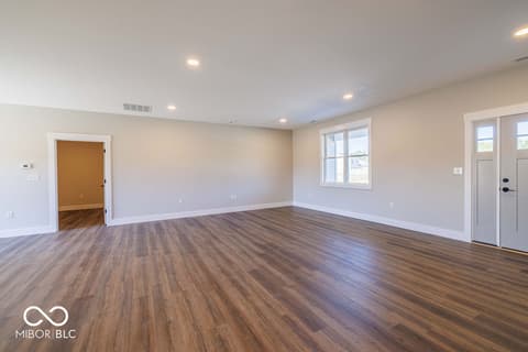 Living room at 106 Pin Oak Road, Spencer, IN