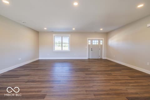 Living room at 106 Pin Oak Road, Spencer, IN