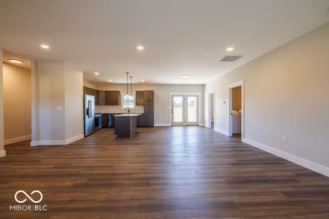 Living room at 106 Pin Oak Road, Spencer, IN
