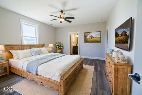 Primary bedroom at 106 Pin Oak Road, Spencer, IN