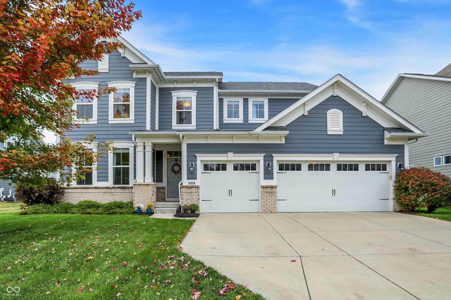 Front exterior at 14101 James Dean Drive, Carmel, IN