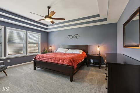 Bedroom at 693 McNamara Court, Carmel, IN