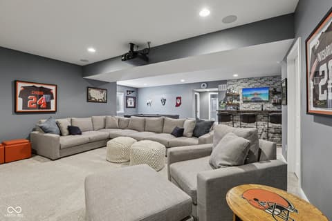 Media Room — 693 McNamara Court, Carmel, IN
