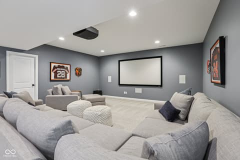 Media Room — 693 McNamara Court, Carmel, IN