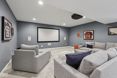 Media Room — 693 McNamara Court, Carmel, IN