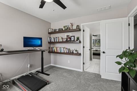 Home office at 693 McNamara Court, Carmel, IN