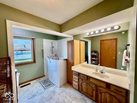 Primary bathroom at 1403 N Walnut Street, Brazil, IN