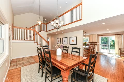 Dining room at 7620 Dean Road, Indianapolis, IN