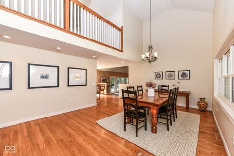 Dining room at 7620 Dean Road, Indianapolis, IN