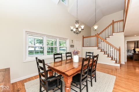 Dining room at 7620 Dean Road, Indianapolis, IN