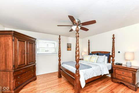 Primary bedroom at 7620 Dean Road, Indianapolis, IN