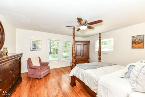 Primary bedroom at 7620 Dean Road, Indianapolis, IN