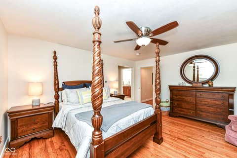 Primary bedroom at 7620 Dean Road, Indianapolis, IN