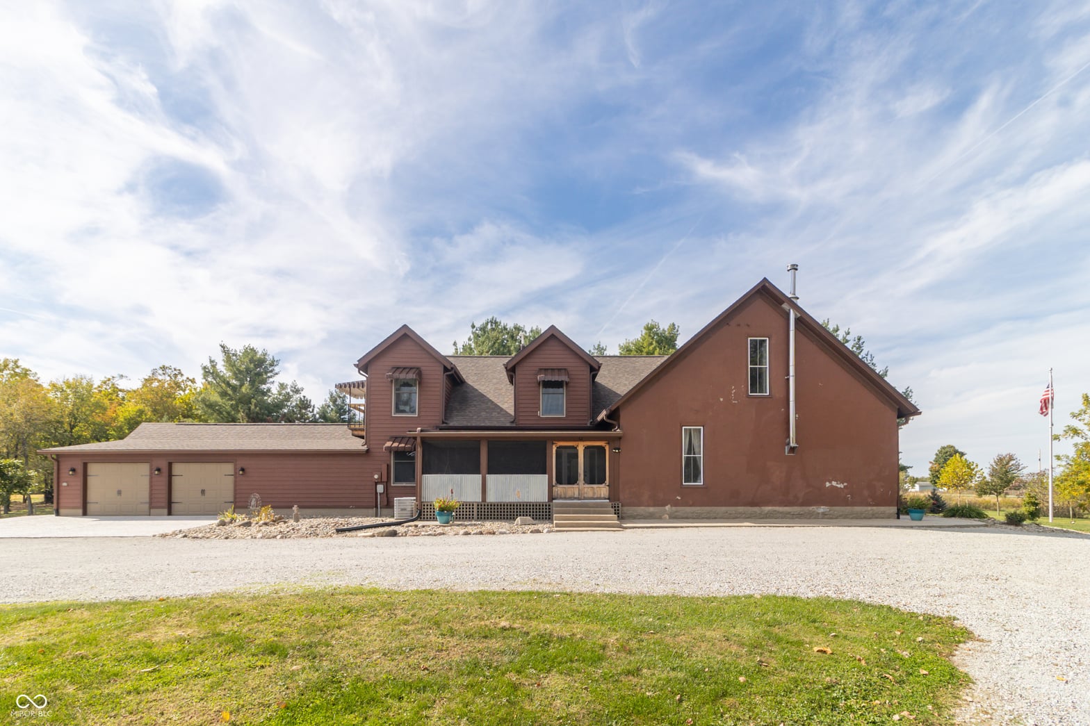Side exterior at 5587 E 400 S, Greenfield, IN