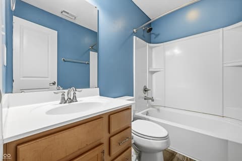 Bathroom at 628 Reunion Lane, Greenwood, IN
