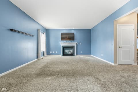 Living room at 628 Reunion Lane, Greenwood, IN