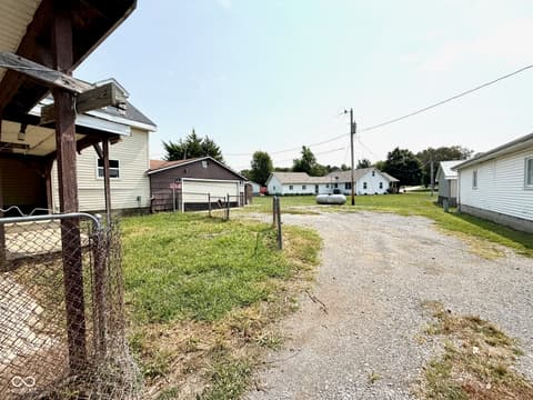 Backyard at 206 E Adams Street, Darlington, IN
