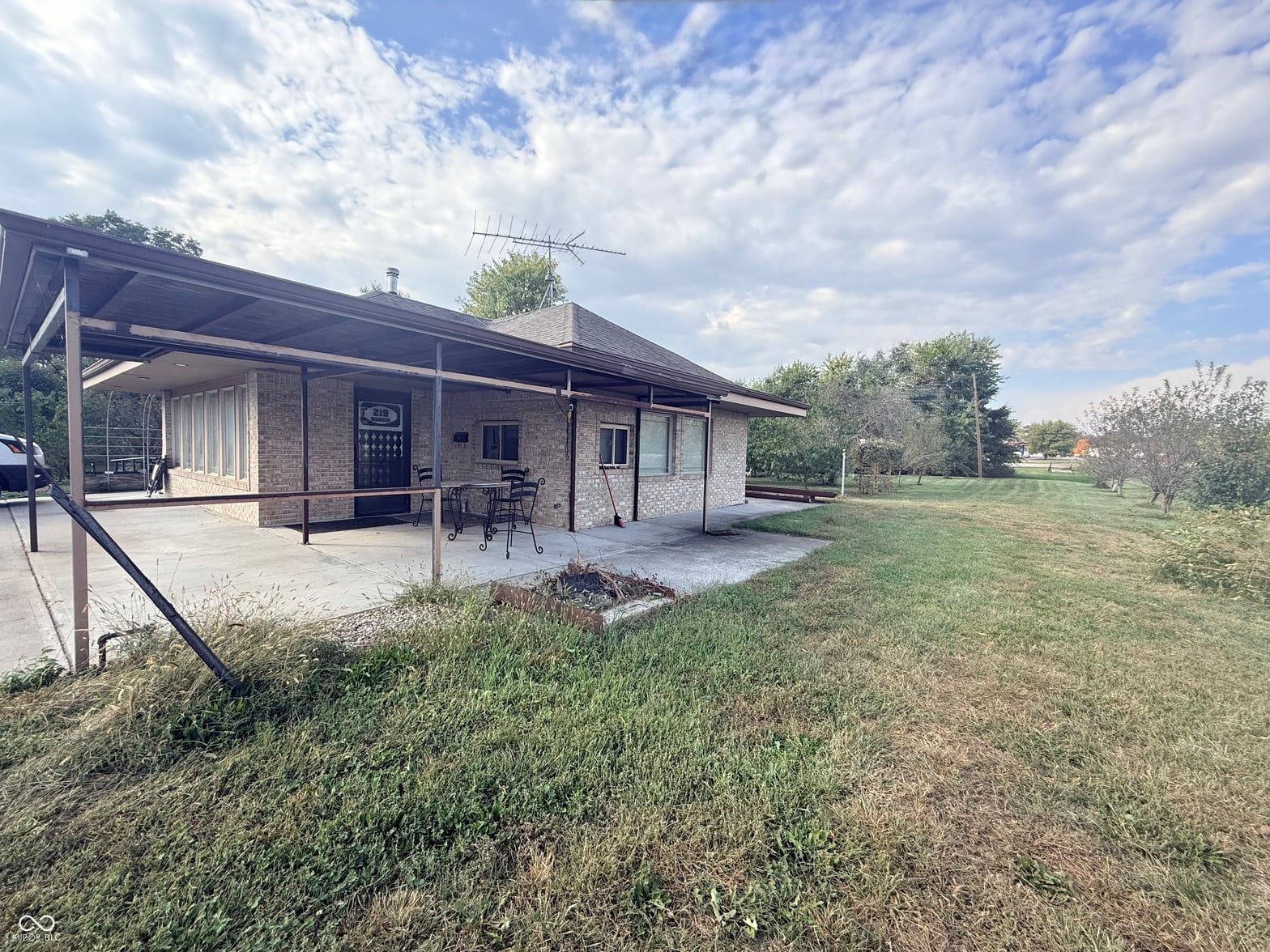 Backyard at 219 N Wabash Street, Cayuga, IN