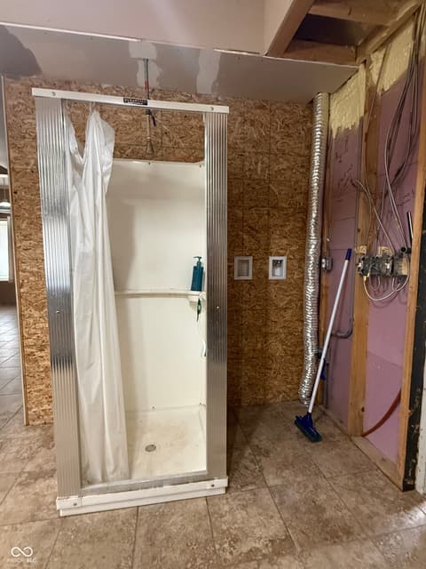 Bathroom at 219 N Wabash Street, Cayuga, IN