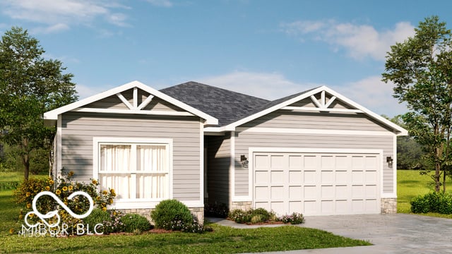 Front exterior at 2399 Holiday Creek, Whitestown, IN
