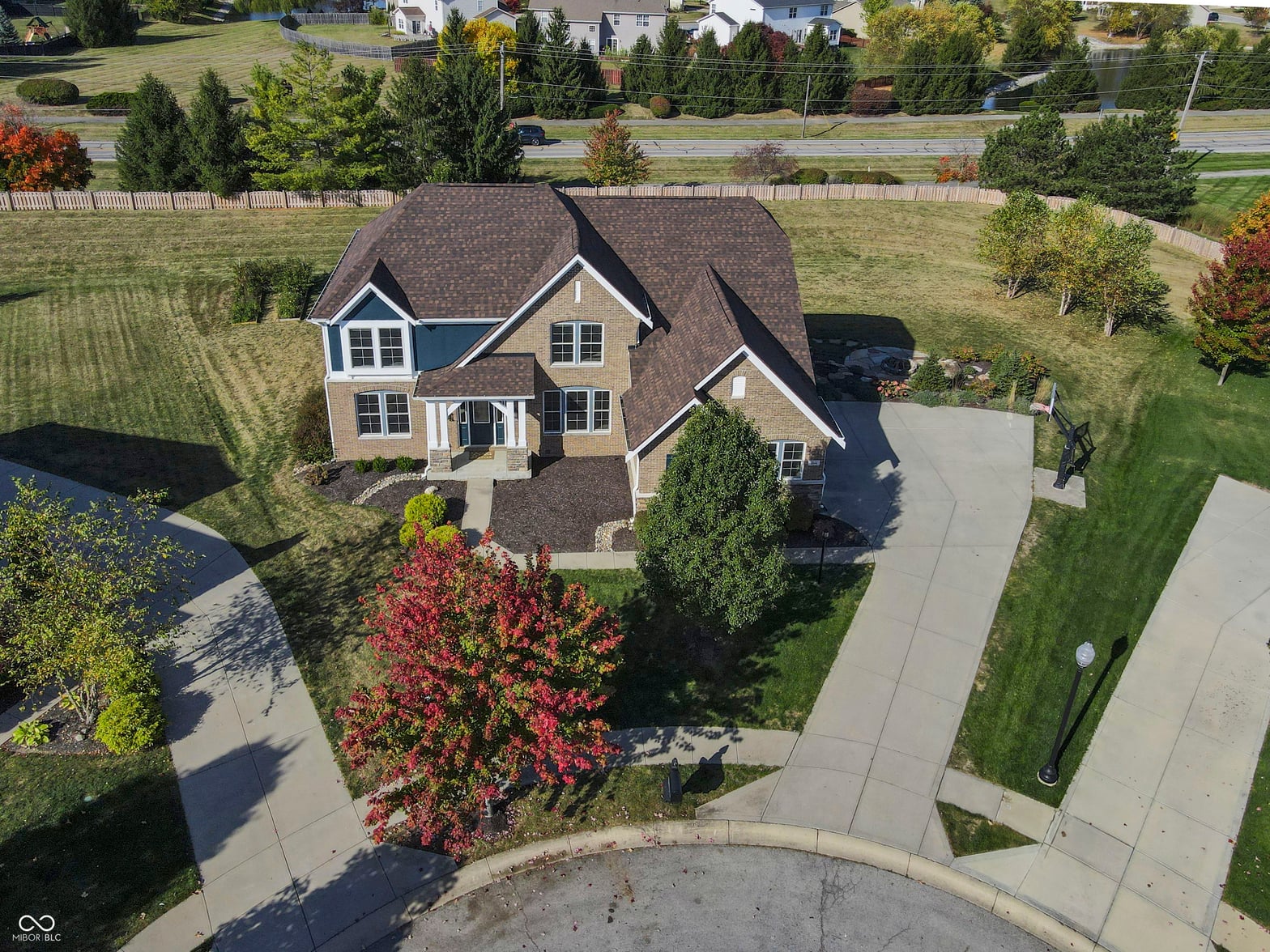 Aerial view at 4844 Rustling Ridge Court, Noblesville, IN