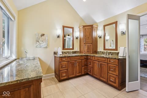 Primary bathroom at 13514 Dallas Lane, Carmel, IN