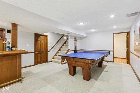 Family room at 13514 Dallas Lane, Carmel, IN