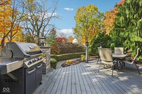 Outdoor living area at 13514 Dallas Lane, Carmel, IN