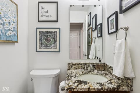 Bathroom at 13514 Dallas Lane, Carmel, IN
