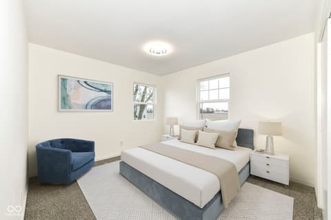 Bedroom at 6015 S State Road 75, Coatesville, IN